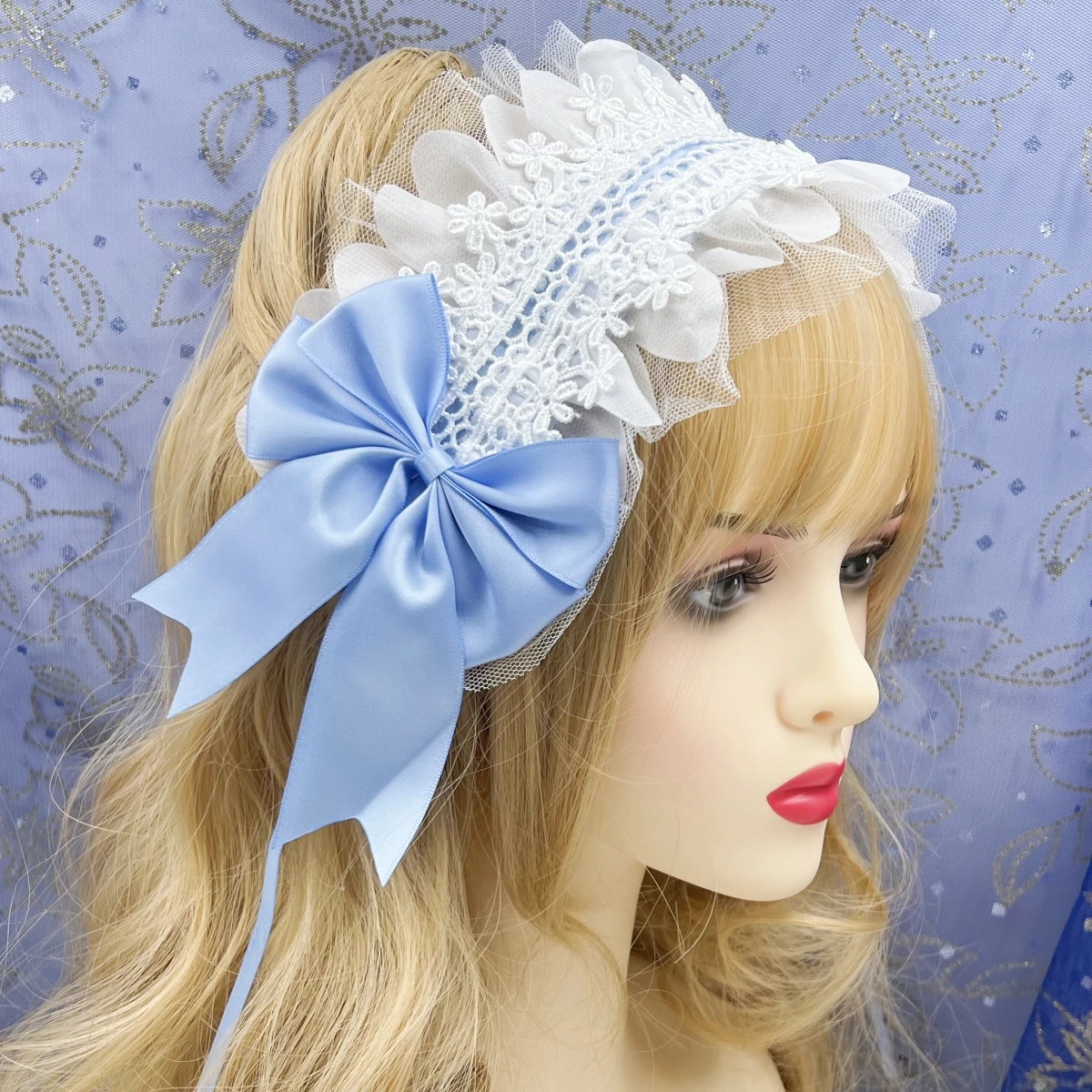 النساء عصابات الشعر الفتاة Headbands جديد الحلو لوليتا مقوس دانتيل سيدة أغطية الرأس خادمة Diy بها بنفسك اكسسوارات حك