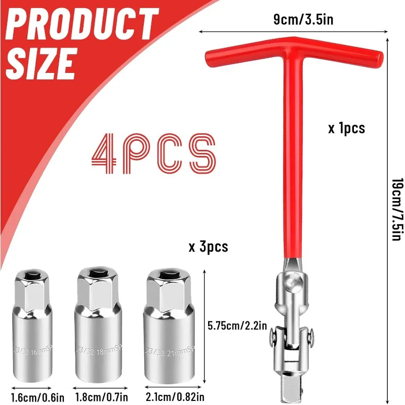 مجموعة شياف كانديلا 16/18/21 ملم شيافي إنجليسي، شياف يونيفرسال لكل أوتو إي موتو شياف كانديل أوتو لكل لا ريموزيون دي كانديل