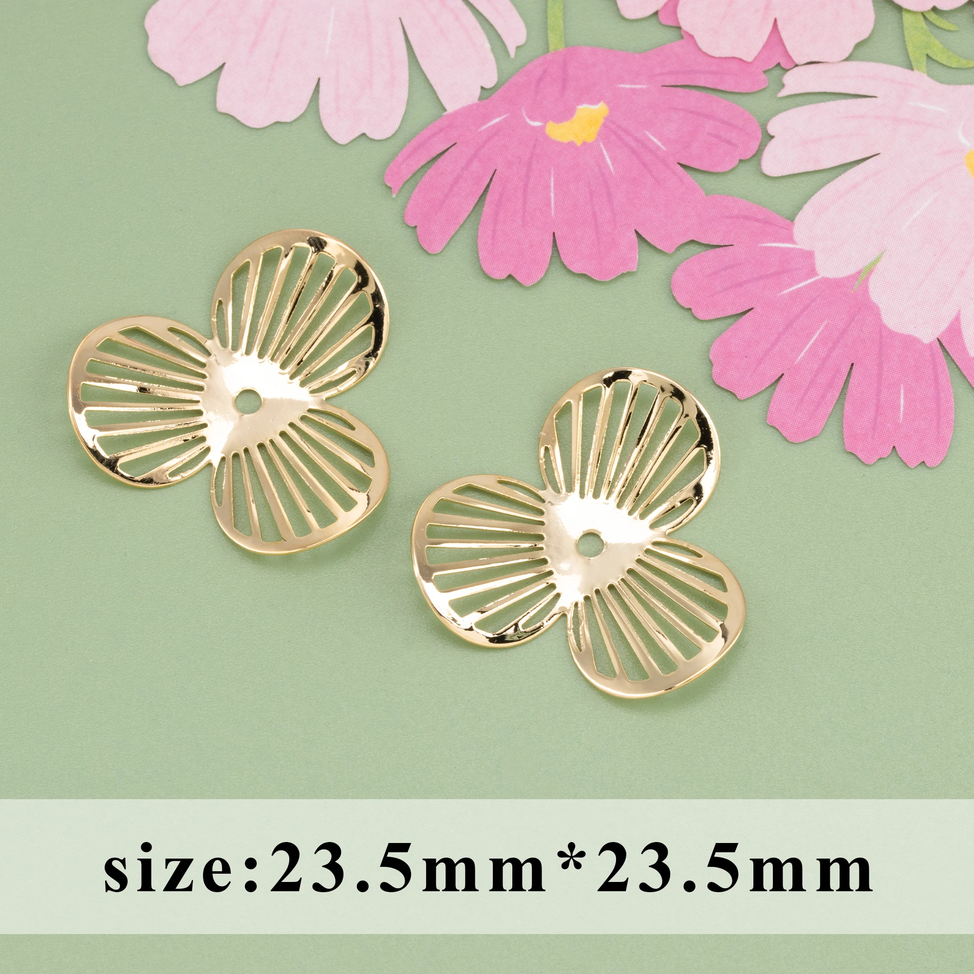 YEGUI MA80,jewelry accessories,nickel free,18k gold rhodium plated,copper,charms,jewelry making,diy flower accessories,20pcs/lot