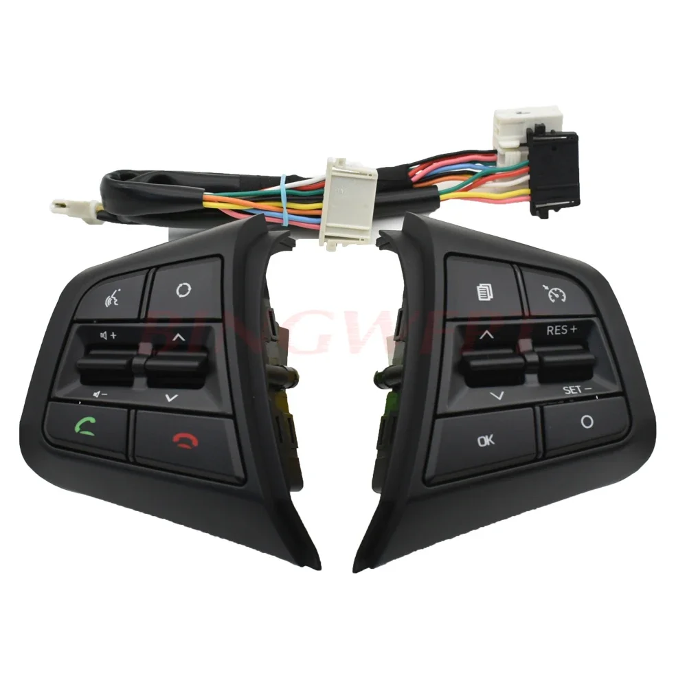 For Hyundai ix25 (Creta) 1.6L 2.0L Steering Wheel Cruise Control Buttons Remote Volume Button Switches Car Accessories