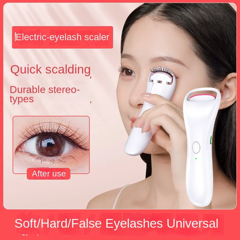 2024 New Heated Ladies Eyelash Curler Electric Temperature Control Long-lasting Styling Electric Eyelash Curler Curl Portable