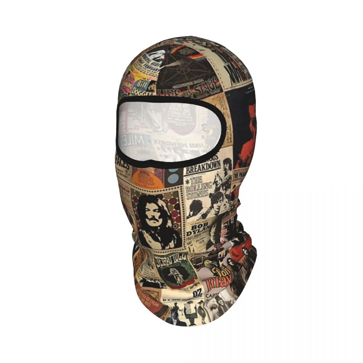 Rock N' Roll Stories Breathable Thin Balaclava Full Face Mask Sun Protection Neck Gaiter For Motorcycle Cycling