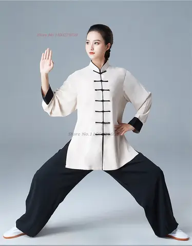 2026 traditional chinese tai chi kung fu uniform breathable sports outdoor walking exercise training wushu martial arts kung fu