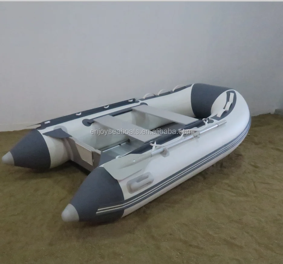 Marine Grade Red Inflatable Fishing Kayak, External Matching Power Component For Offshore Water Fishing Activity