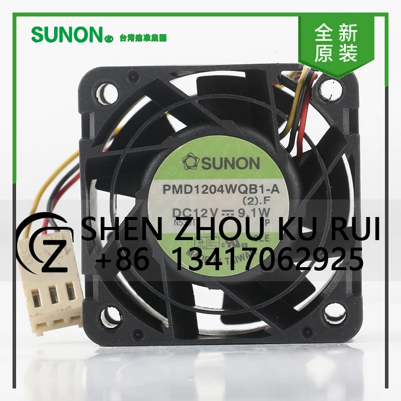 

Original Sunon 5V 24V 48V DC12V 9.1W AC EC 4028 40X40X28MM 4CM High speed server Mute small three-wire PMD1204WQB1-A cooling fan