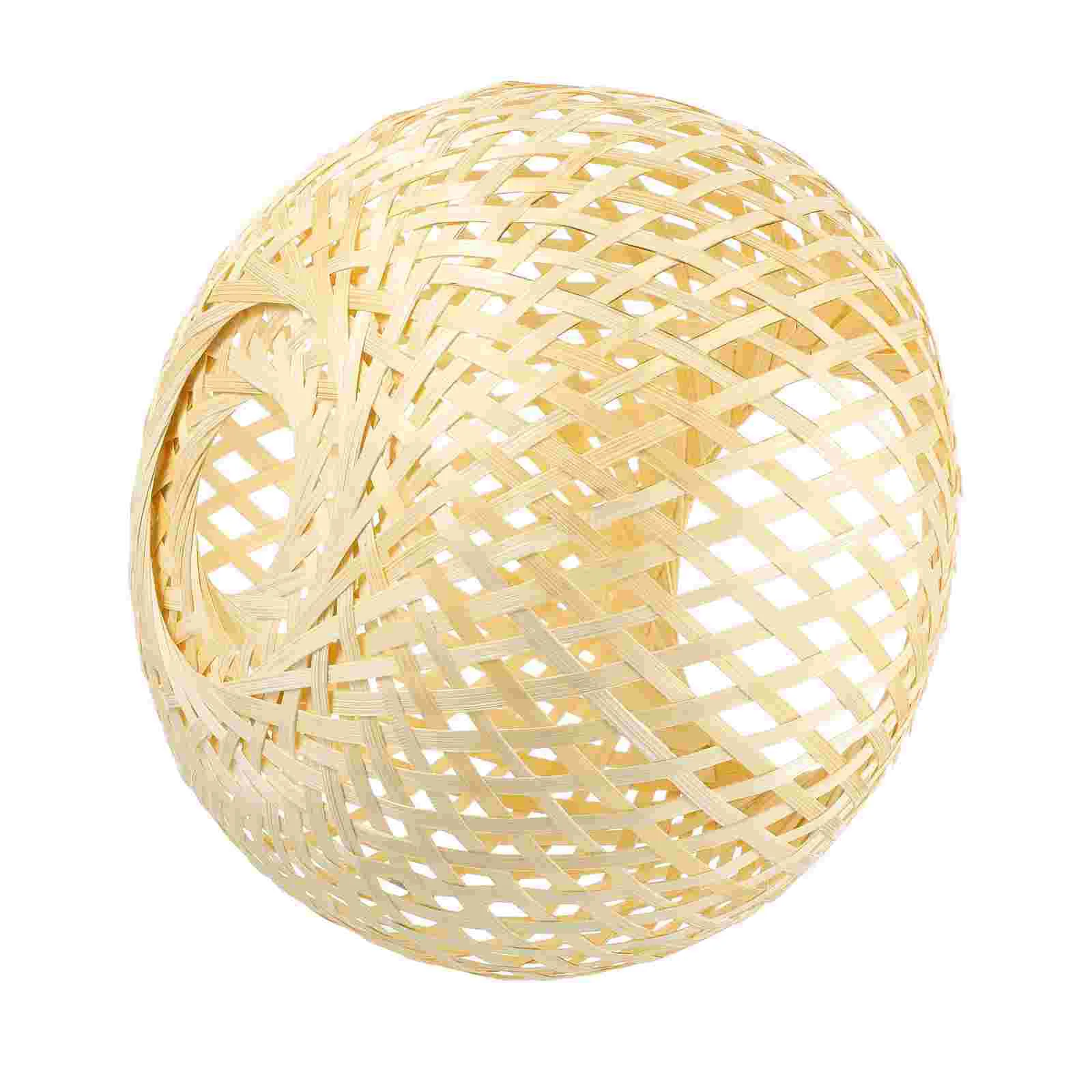 

Lampshade Ceiling Elegant Weave Decorative Lantern Hanging Shades Bamboo Accessory Home Detachable