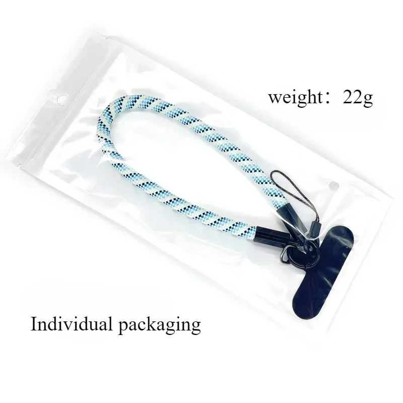 8mm Phone Lanyard Wrist Strap Color Braided Rope Multi-functional Patch Clip Hanging Short Rope Phone-Keychain Cellphone Lanyard