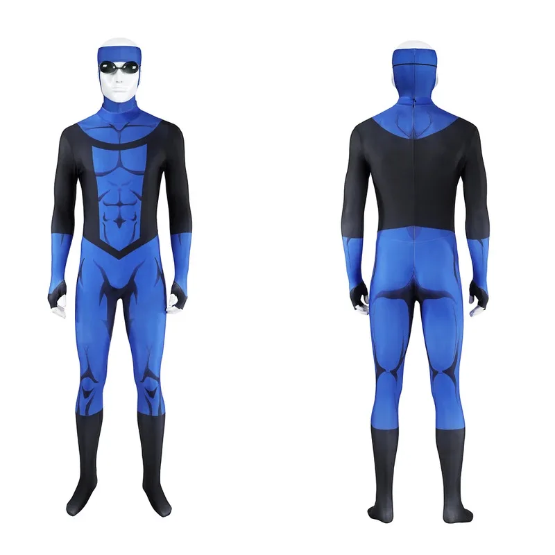 全身タイツファンタジアマークグレイソンコスプレ服マスク漫画無敵 Disfraz 衣装男性ファンタジーハロウィンカーニバルパーティー