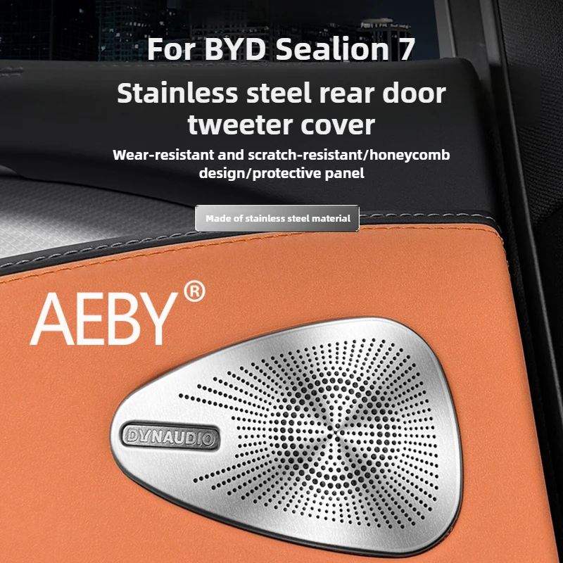AEBY For BYD Sealion 7 2024 Rear Door Tweeter Speaker Grille Cover, High Quality Car Audio Accessories, Easy Installation