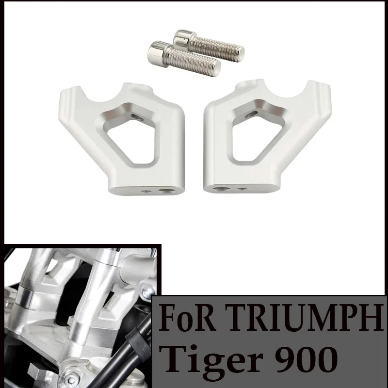 

For Triumph Tiger 800 900 Explorador 1200XR 2012-2020 heighten 12mm Chrome Aluminum accesorios moto New Handlebar Riser Clamp