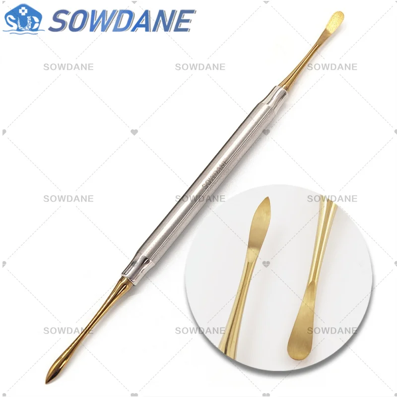 Separador de elevador periostático de implante Dental de doble extremo, herramienta divisora de Peristeel para reflejar y retractar titanio, 1 unidad
