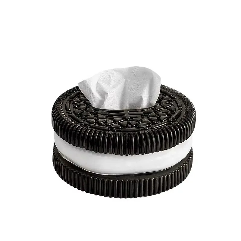 Creative Oreo tissue box dining table tissue holder luxury home living room dining table decoration