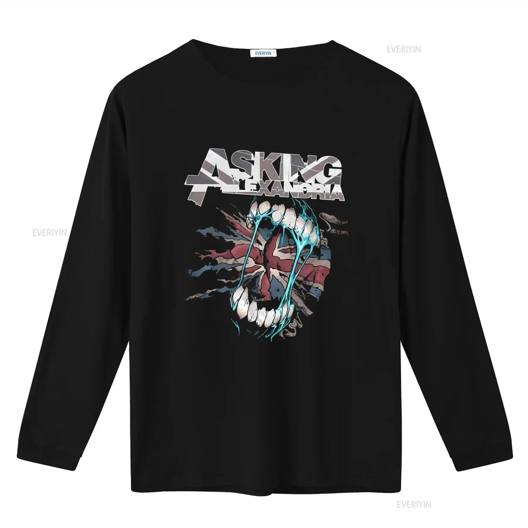 Asking Alexandria Flag Eater Authorized T Shirt for Men Rock Band Inspired Design vintage Washed Unisex Stylish