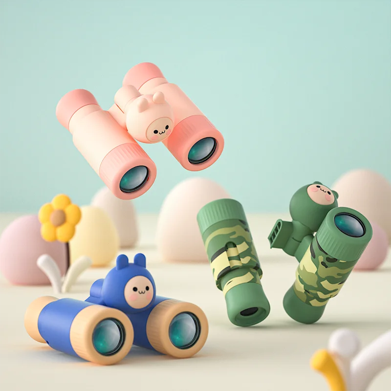 

Mini Cute Kids Binoculars Zoom Cam Lens Portable Detachable Design Outdoor Toys Telescope Children Birthday Gift for Boys Girls