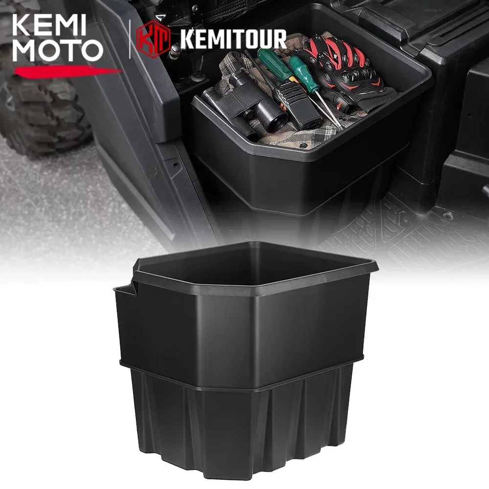 

#2882910 UTV Under Seat Box Storage Box Compatible with Polaris Ranger XP 1000 / Crew 2018-2023 Passenger Side with Wide Opening