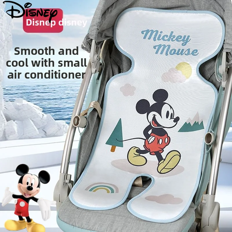 

Disney Cute Cartoon Mickey Baby Summer Stroller Car Seat Universal Soft and Breathable Baby Artifact Ice Silk Mattress Cushion
