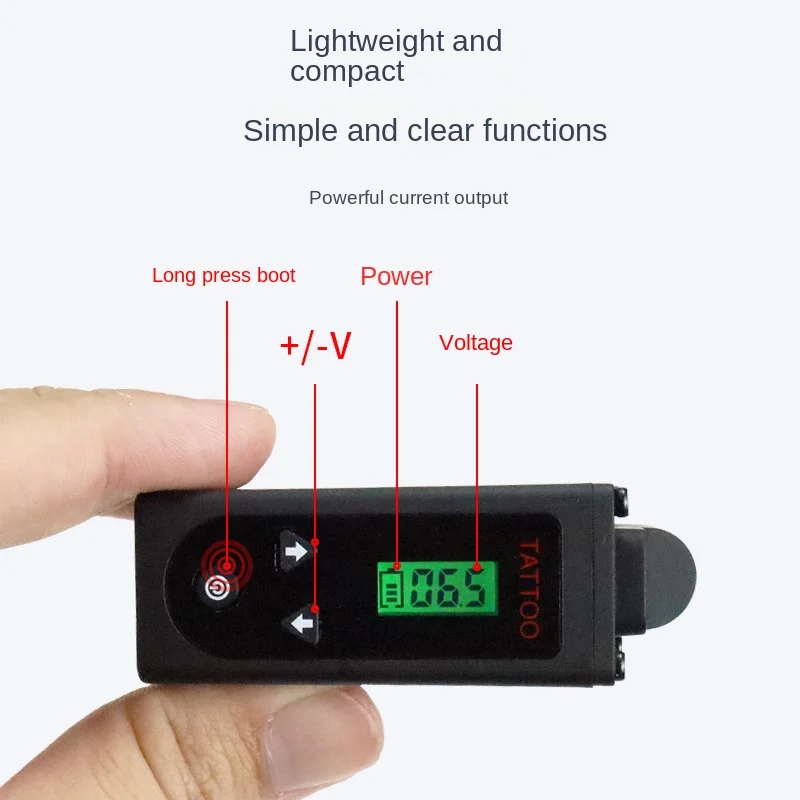

Портативное беспроводное зарядное устройство для татуировок, миниатюрное аккумуляторное зарядное устройство Type-C, ручка с перезаряжаемой батареей