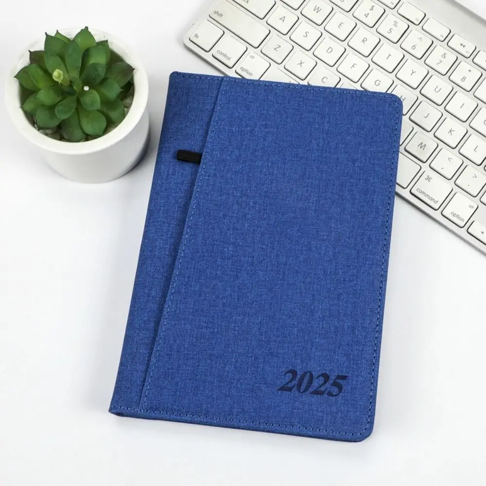 A5 2025 Agenda Planner Notebook 156 Pages Paper 12 Months Planner Notebook Soft PU Cover Simple 2025 Journal Notebooks Study