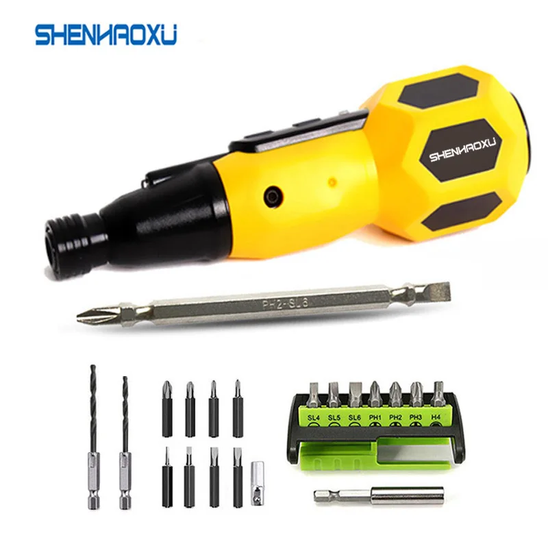 Cordless Electric Screwdriver Mini Drill Chargeable Lithium Battery 3.6V Super Torque Power Tools Traditional Led Light HOME DIY