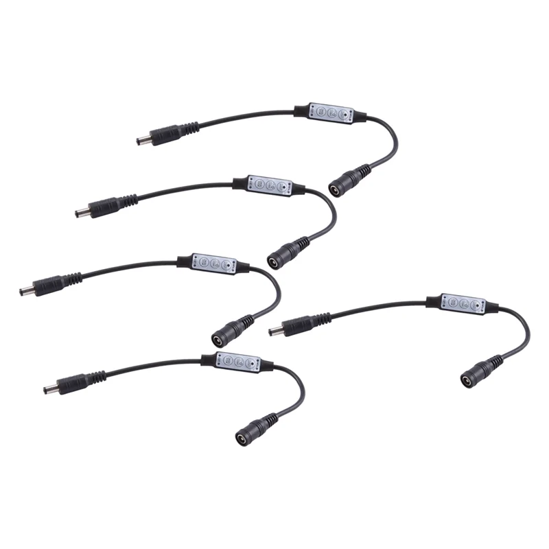 

LICE-5X Mini Remote Controller 12A 12V-24V Dimmer For LED Tape Strips Monochrome Controller