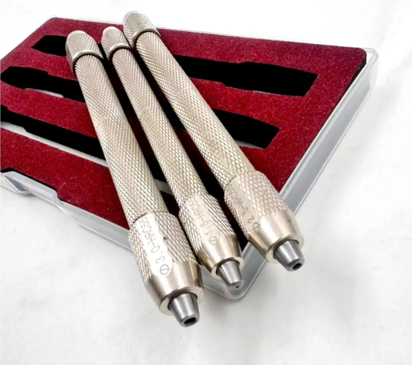 دبوس ملزمة الدقة اليد الحفر الصلب 3 قطعة ساعة معدنية أداة إصلاح 1.0 مللي متر-4.0 مللي متر أجزاء تحديد مقعد اليد الملتوية الحفر #2