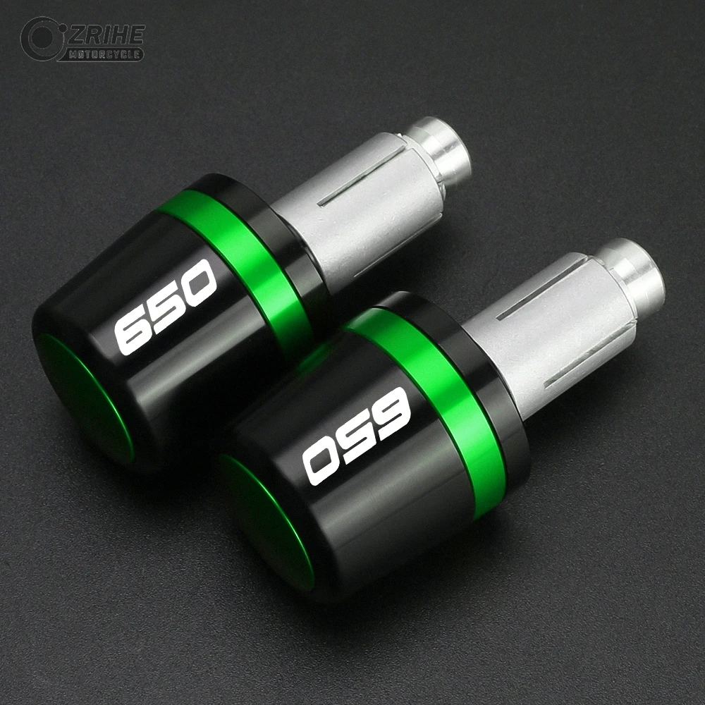 Ninja650 Z650 7/8'' Handle Bar End Weight Handlebar Grips Cap Silder Plug For KAWASAKI Ninja Z 650 2006 2019 2024 2025 2026 2027