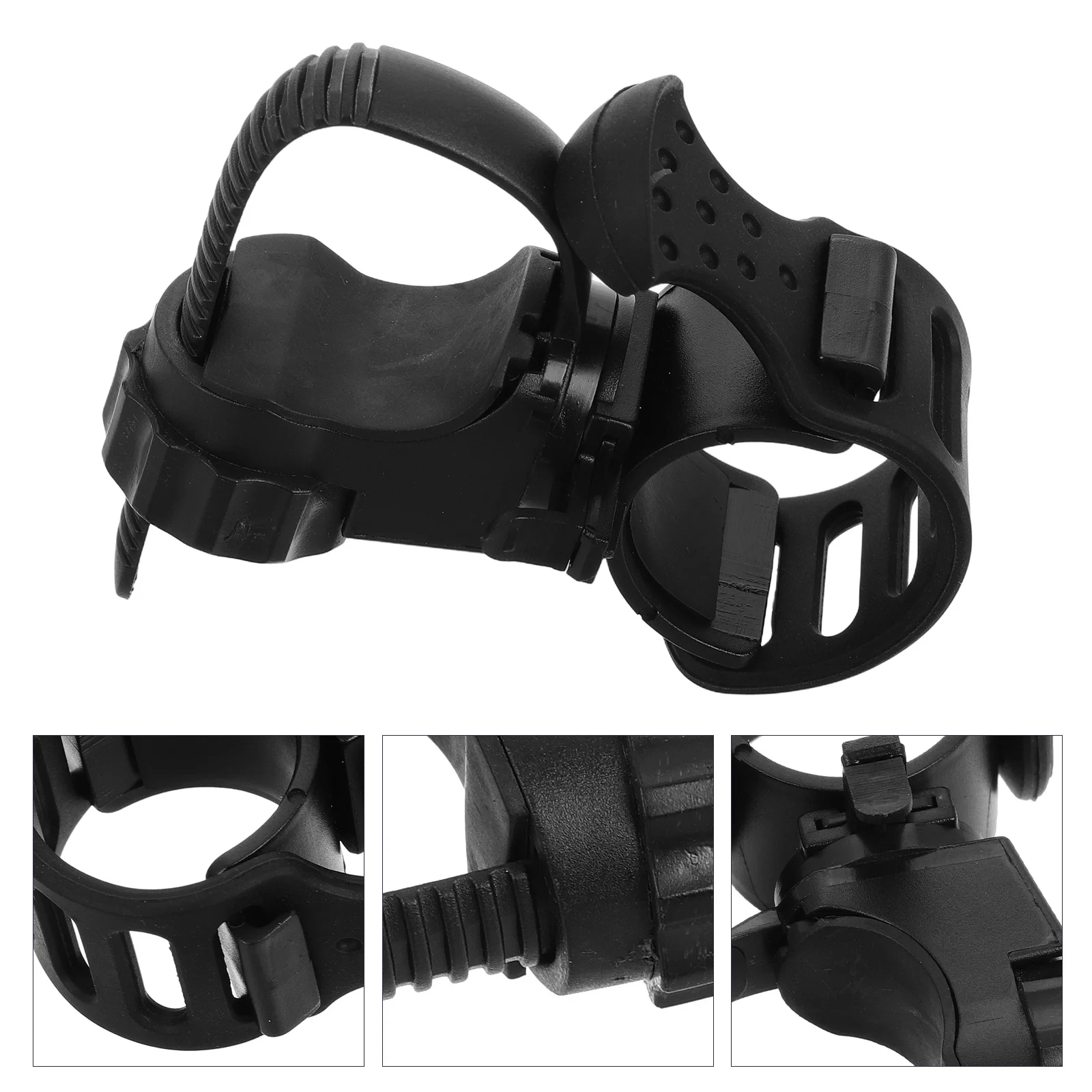 

Universal Flashlight Mount Clip for Bike Handlebar 360 Degree Rotation Adjustable Headlight Holder Bracket Secure Fit Cycling
