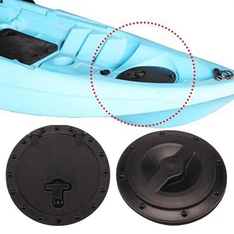 

Kayak Hatch Cover Round Inspection Hatch Non-Slip Plate With Storage Bag For Deck Maintenance Inspection Sailing Fishing Kayak