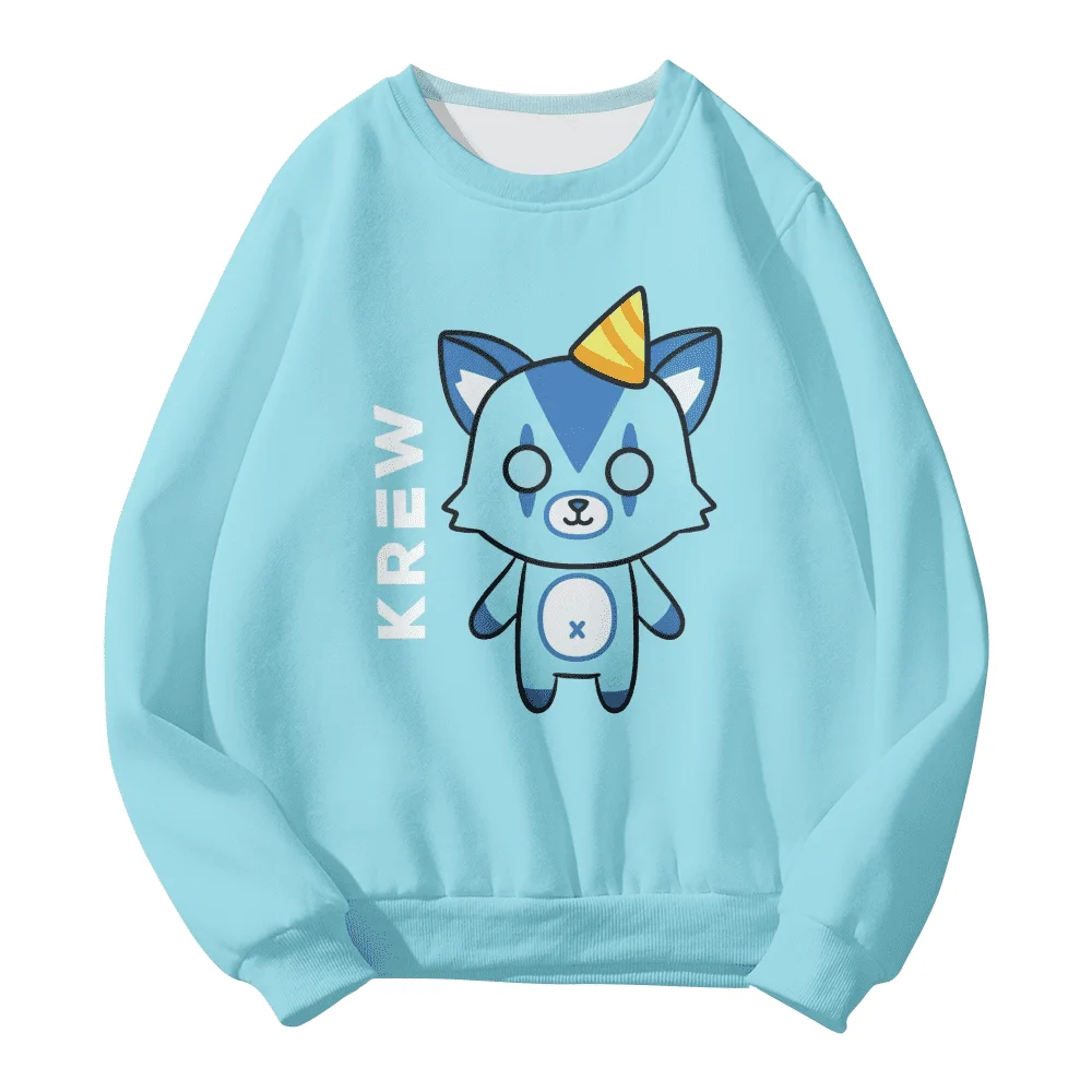 ItsFunneh Krew District Merch Bluza unisex Crewneck Zabawna odzież uliczna Kobiety/mężczyźni Oversized Pullovers