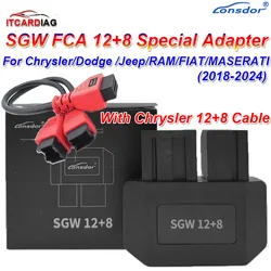 Lonsdor FCA SGW 12+8 Security Gateway Adapter For Chrysler Programming Cable 12+8 Connector For Dodge /Jeep /RAM /FIAT /MASERATI