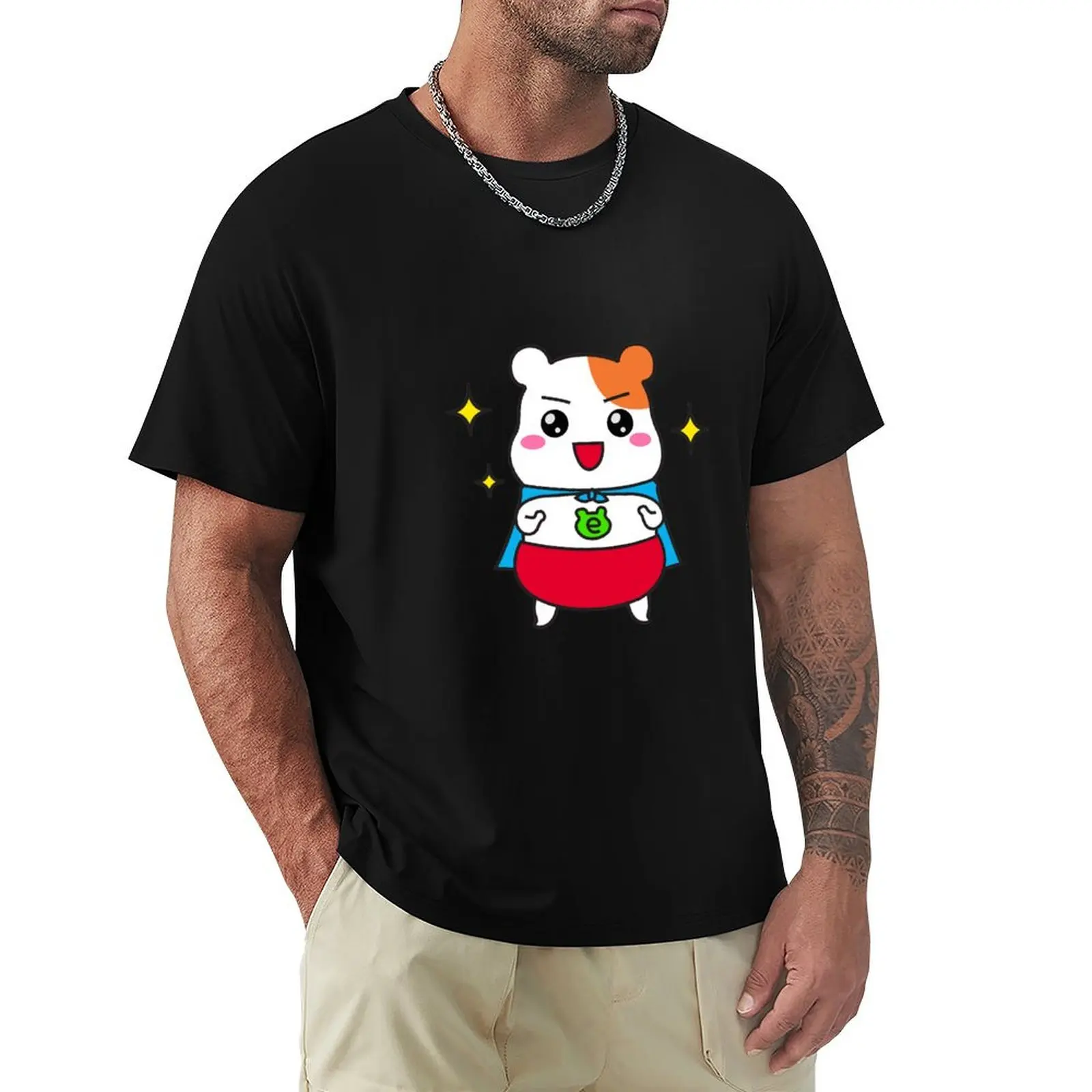

super Ebichu T-Shirt Simple Casual Short Sleeve Cotton T-Shirt