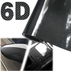 30/50CM Black 6D High Gloss Carbon Fiber Vinyl Stripe Carbon Film Vinyl Car Accessories For Vehicle Interior Hood Roof Door