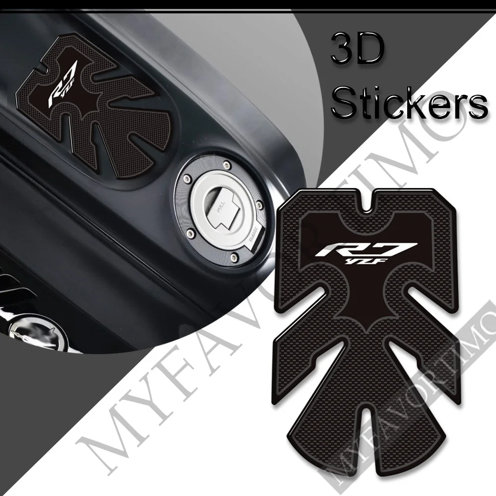 Motorcycle Stickers Decals Tank Grips Pad Protection Gas Fuel Oil Kit Knee For YAMAHA YZF-R7 YZF R7 YZFR7 HP 2021 2022