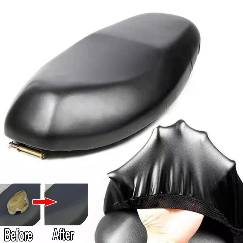 

Waterproof Motorcycle Seat Cover Breathable PU Leather Cushion Cover Weather Protector Sunscreen For Motorcycle Electric Scooter