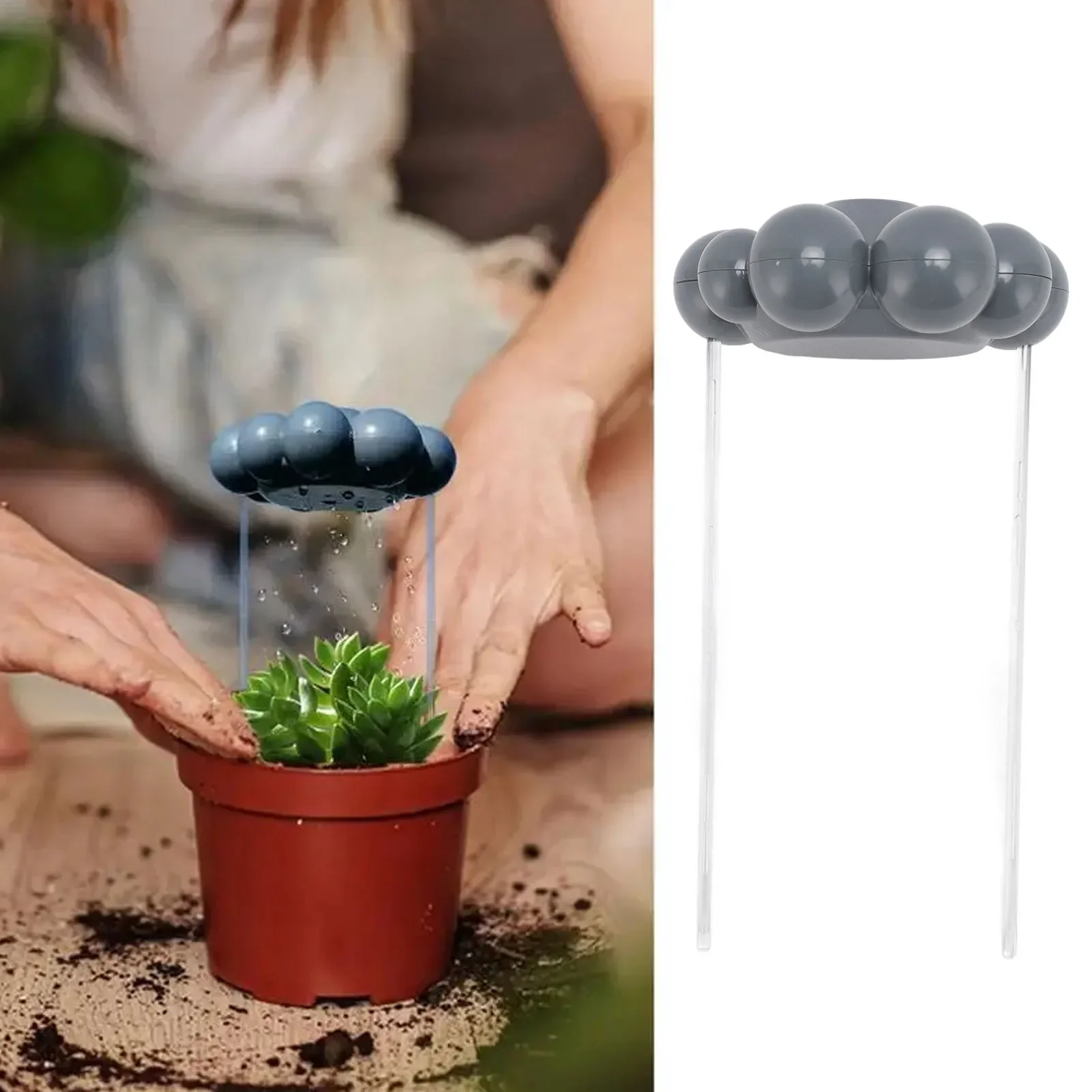 

New Hot Plant Watering Rain Cloud Plastic Plant Watering Devices Automatic Waterer For Gardener Plant Lover