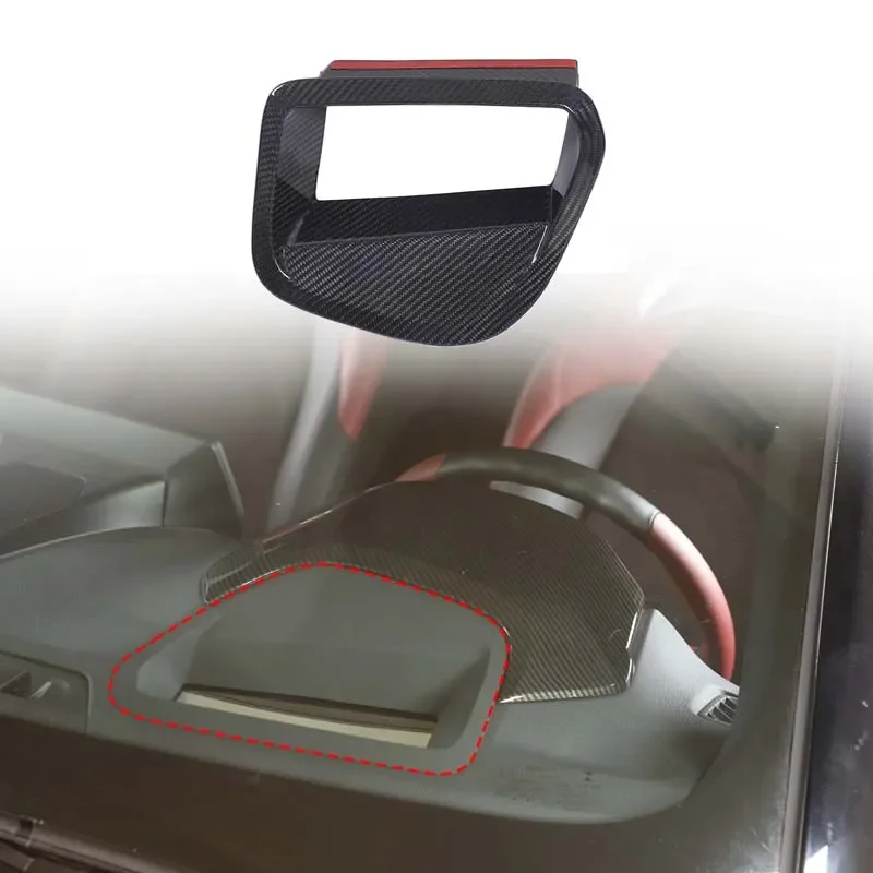 

For 2019-2025+Toyota GR Supra A90 Real carbon fiber Car central control instrument panel storage compartment cover accessories
