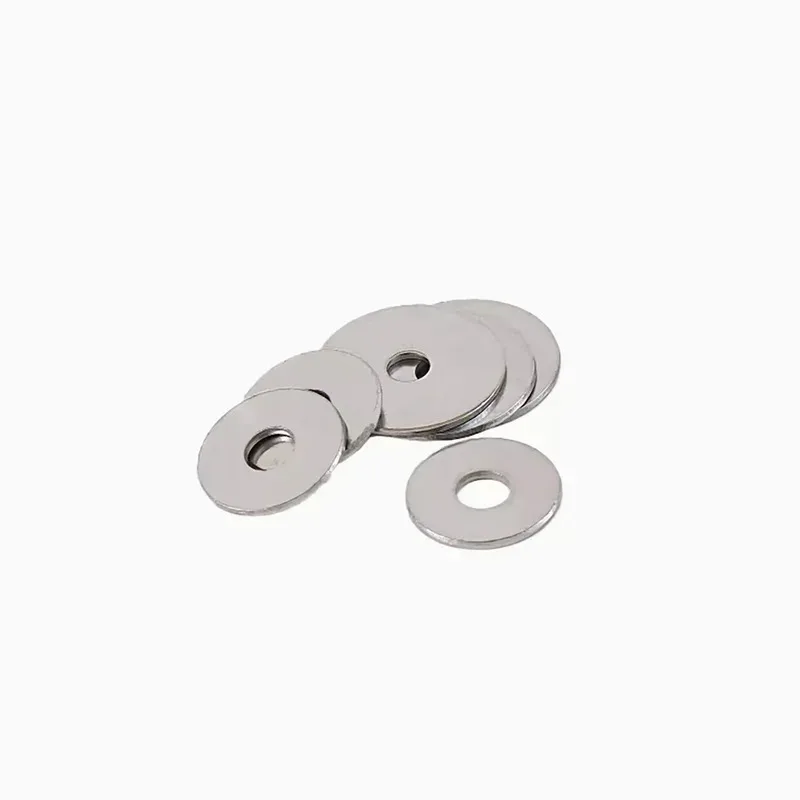 

304 Stainless Steel Flat Washer M3 M4 M5 M6 M8 M10 Enlarged Thickened Heavy Duty Metal Ring For Bolts And Screws