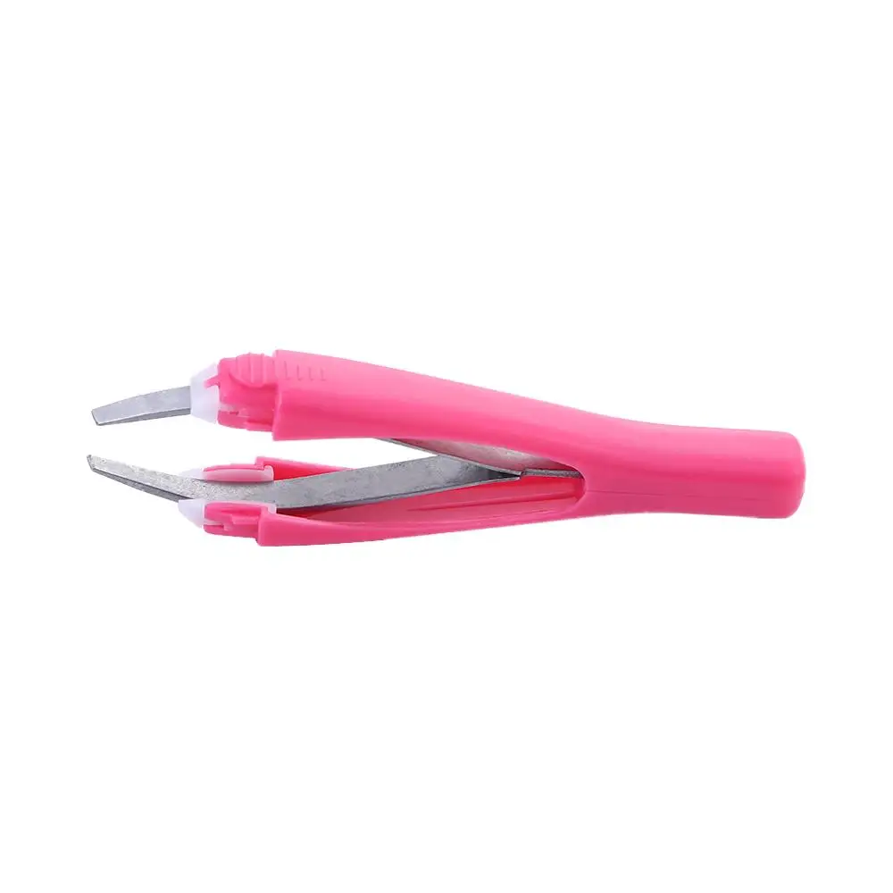 Pince à épiler professionnelle pour épilation des points noirs, pointe inclinée, pince à épiler automatique, outil de maquillage