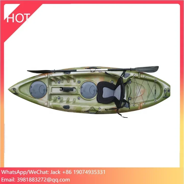 Vicking 9ft Special Single Seat Paddle Kayak Hot Selling Sit-on-top Fishing Kayak Kano 1 Person Sit On Top Fishing Kayak 5pcs