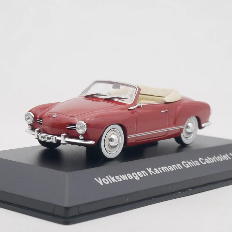 

IXO 1:43 Scale Diecast Alloy Volkswagen Karmann Ghia 1957 Toys Cars Model Classics Nostalgia Adult Gifts Souvenir Static Display