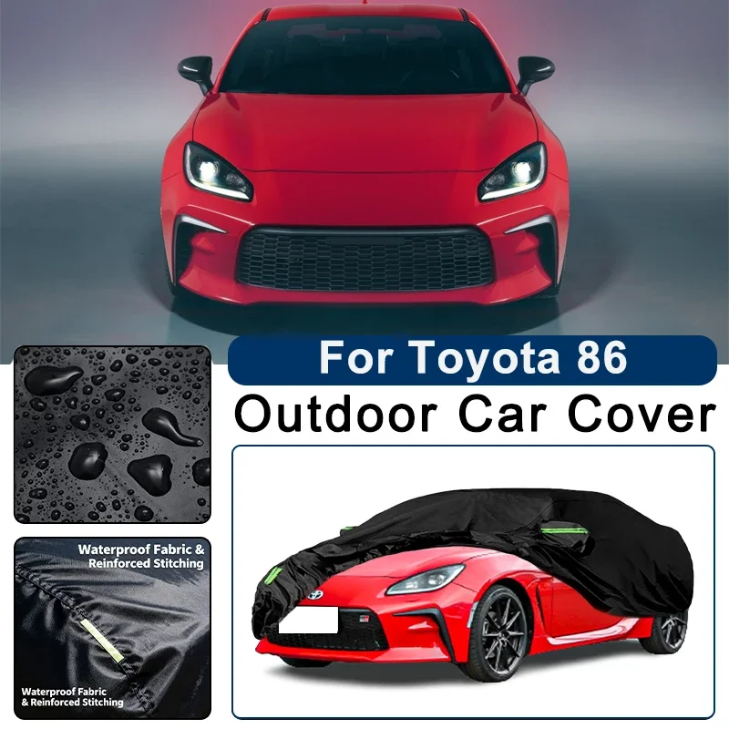 

Outdoor Car Cover Waterproof Dustproof UV Sun Protection, Full Car Protector Exterior Accessories For Toyota 86 ZN6 ZN8