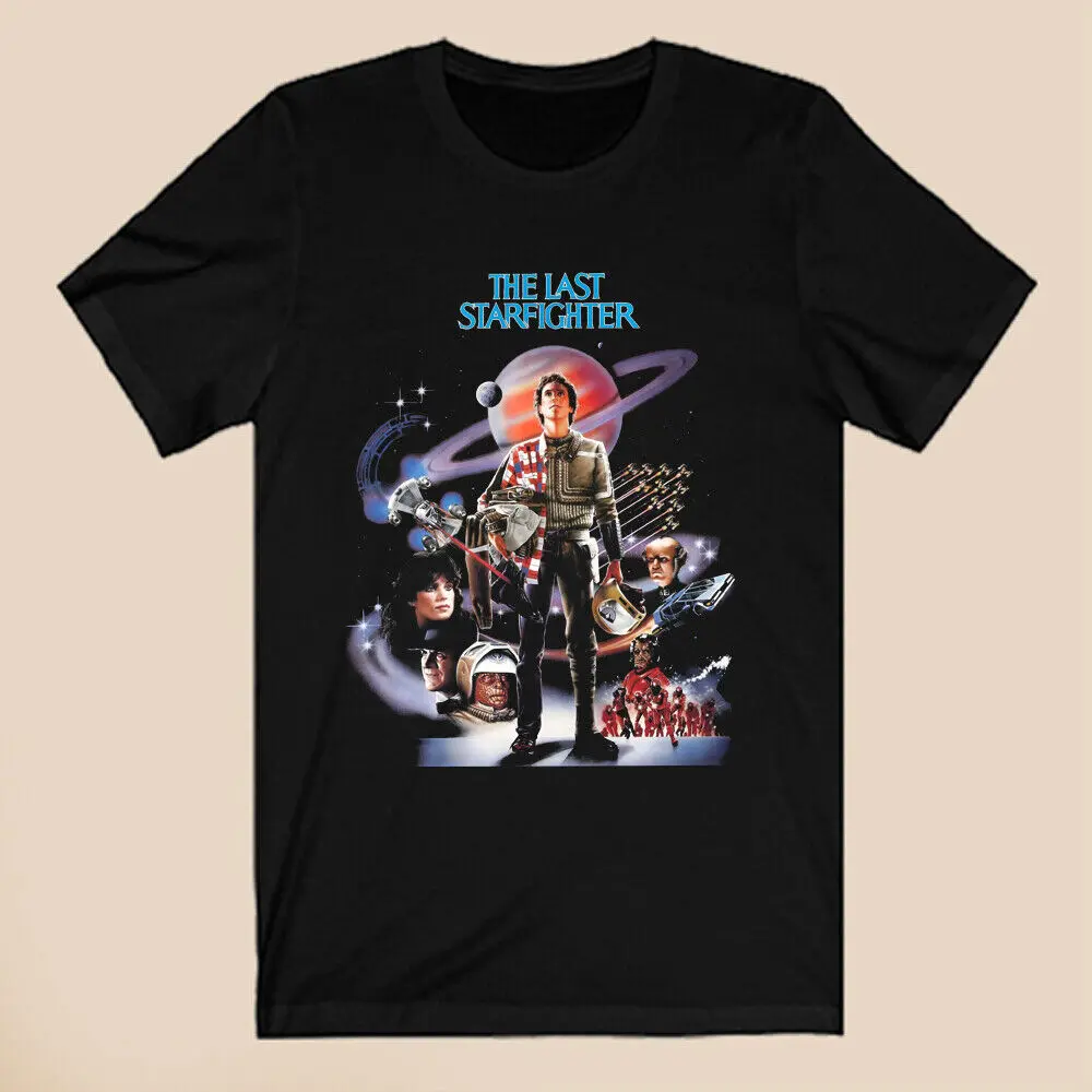 The Last Starfighter Space Adventure Men's Black T Shirt Size S 5XL