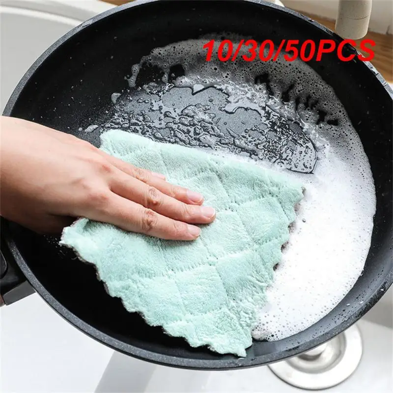 10/30/50PCS Water-absorbing Cloth Dual-use Strong Water Absorption Non-oily Innovative Design Non-shedding Premium Quality