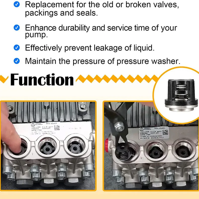 AR1828 Water Pump Check Valves Kit Fits for Annovi Reverberi 18mm XR RK RKA RKV 70-0179, Replace Pressure Washer Valve