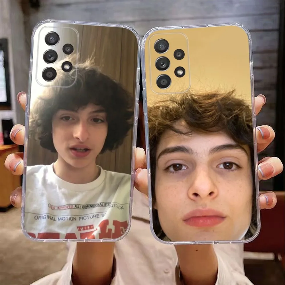 Actor F-Finn Wolfhard Phone Case For Samsung Galaxy A71,70,52,51,40,31,A50,30S,21S,Note20ultra Transparent Cover