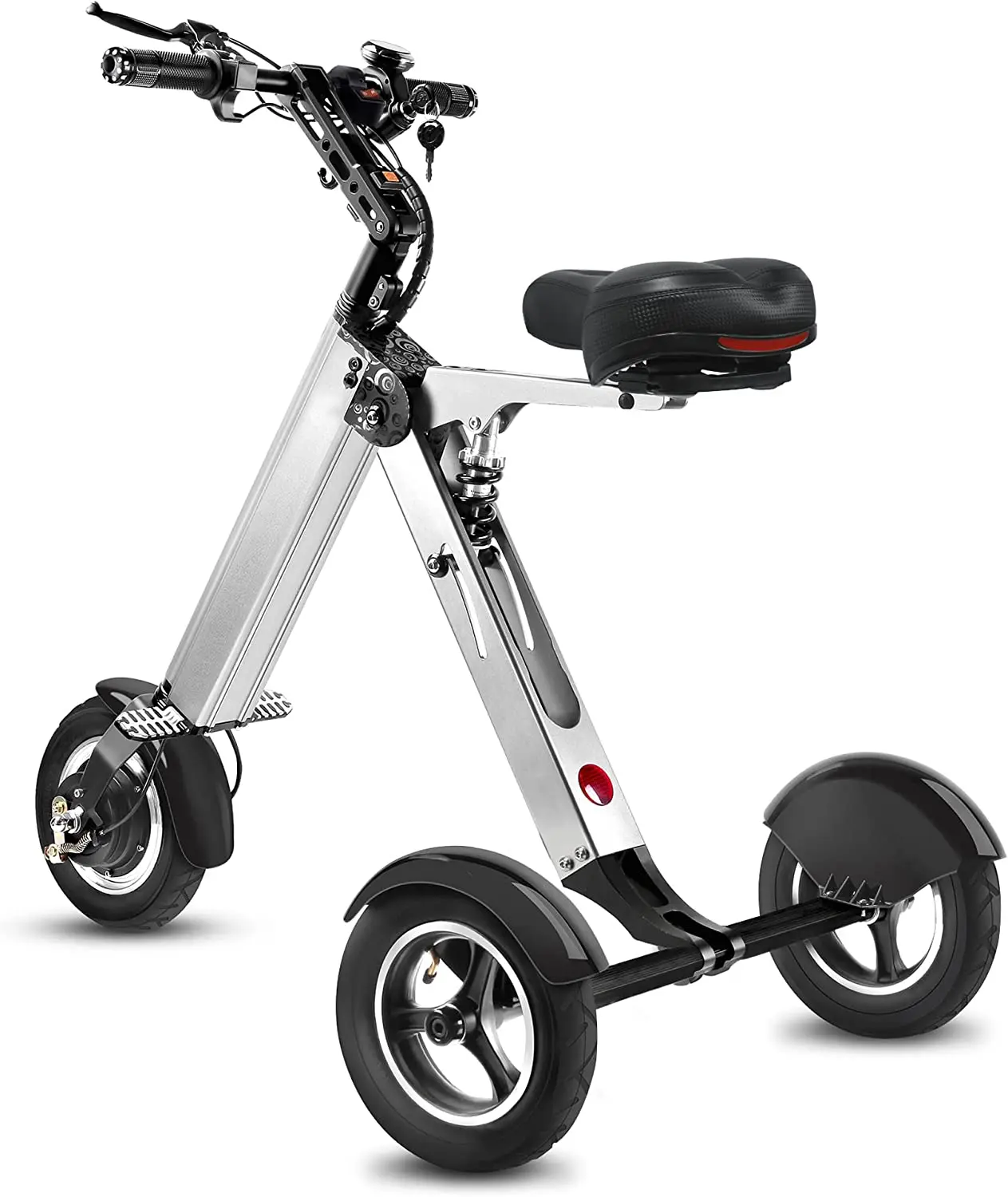 TopMate ES32 Electric Scooter Mini Tricycle for Adult, Folding Electric Mobility Scooter with 10 Inch Pneumatic Tires