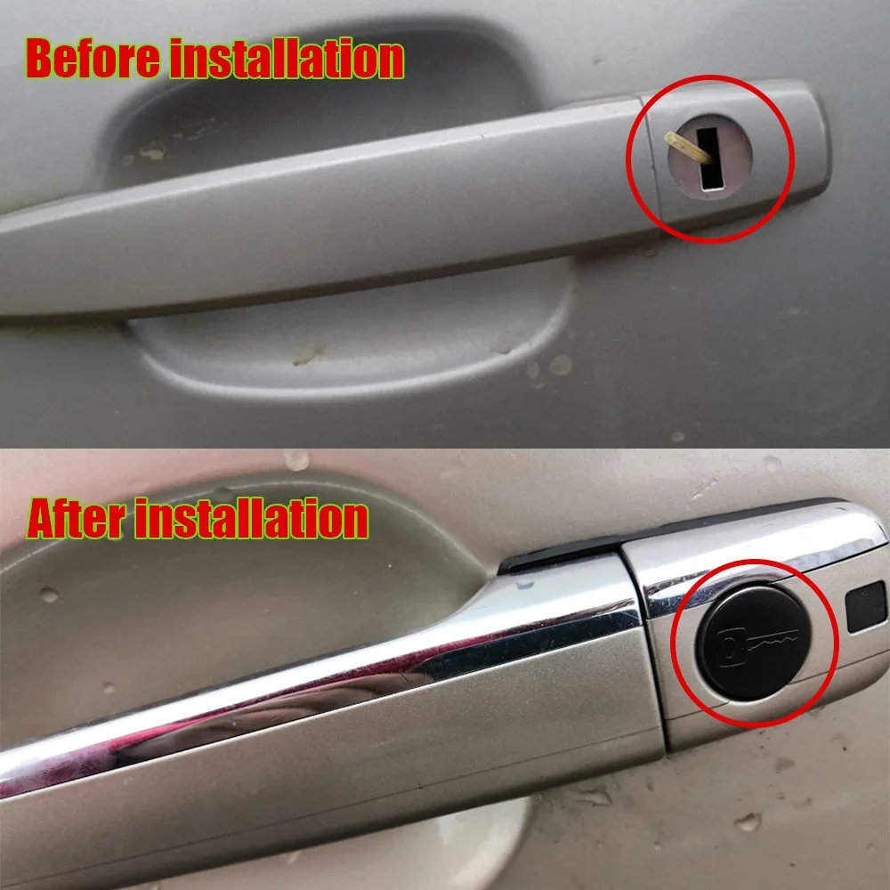 2x Auto Boot Door Handle KeyHole Cap Plug Cover Clip For Hyundai Elantra XD HD MD Accent LC MC Sonata EF NF Solaris RB HC Creta