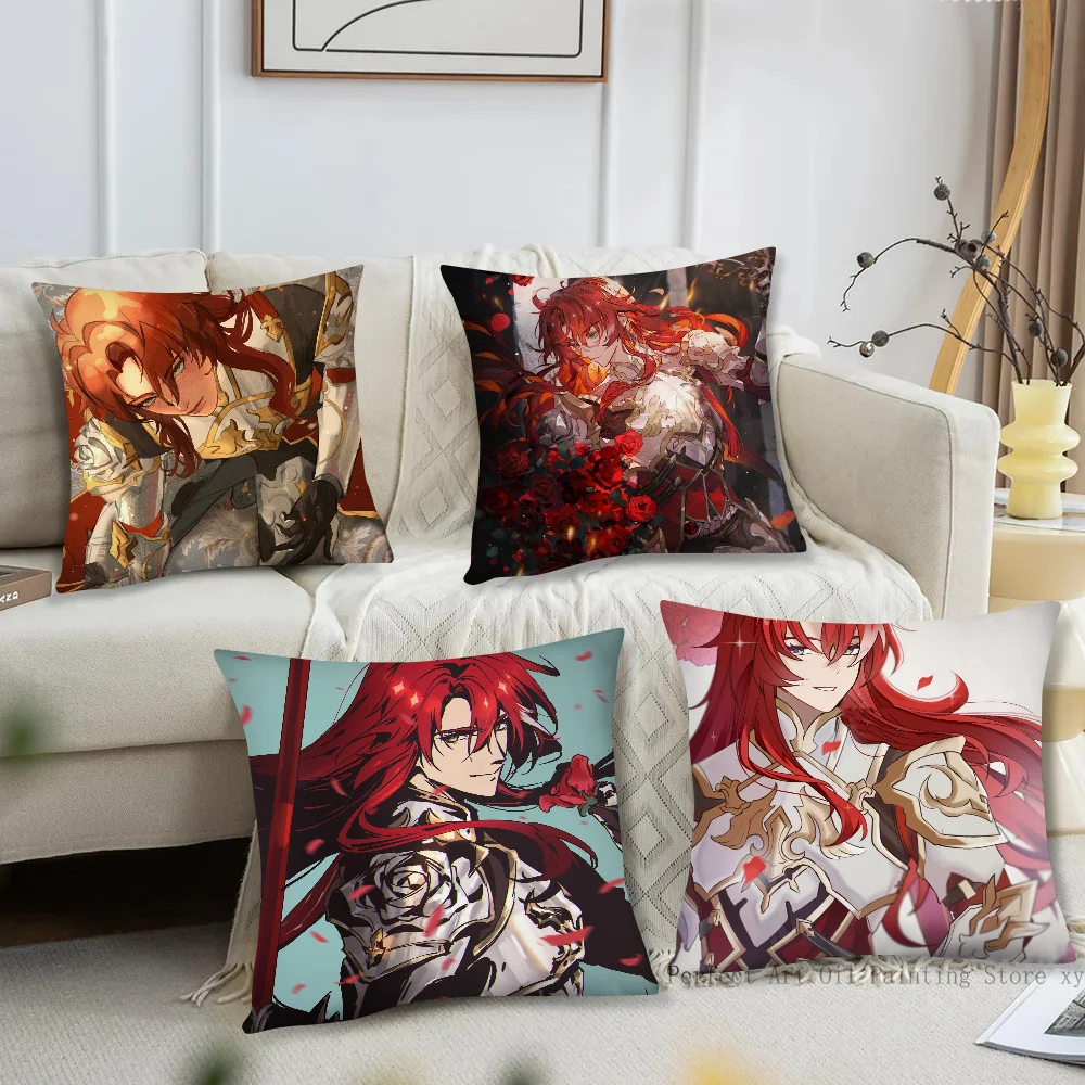 

Game Honkai Star Rail Argenti P Pillow Case Square Pillow Bedroom Sofa Leisure Comfort Cushion Car Living Room Home Decoration