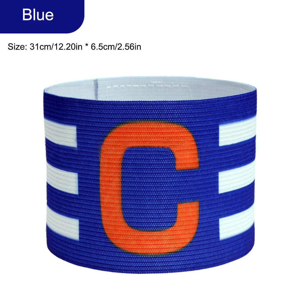 1/2pcs Football Captain Armband Adjustable Arm Band Leader Competition Armband For Kid Adults With C Logo Football Accessories