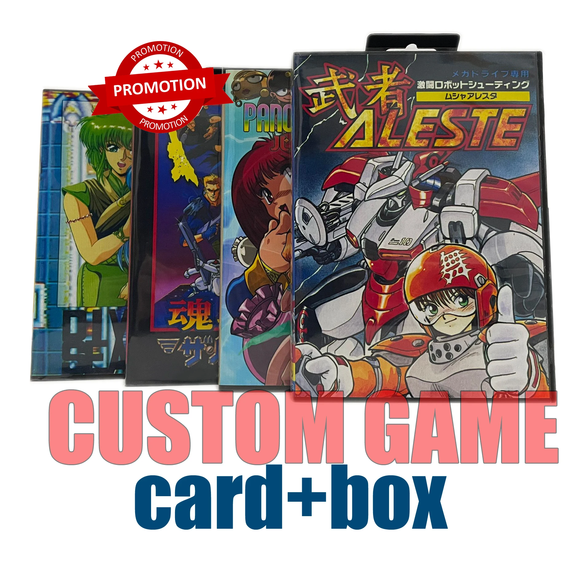 New Arrival Aleste/Contra/Divine Sealing/Revenge Of Shinobi 1/2 16bit MD Game Card For Sega Mega Drive/ Genesis with Retail Box